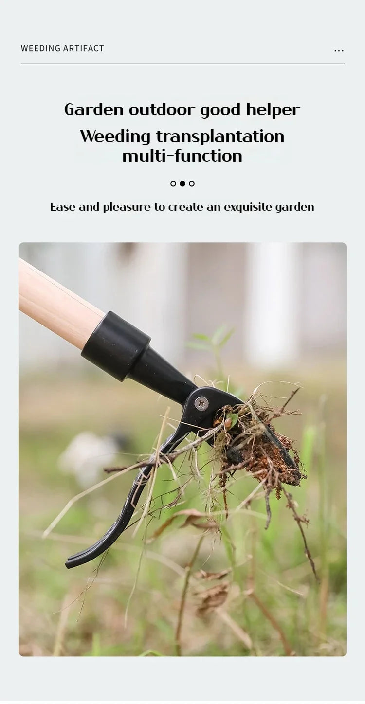 Portable Stand-Up Weed Puller Head Attachment