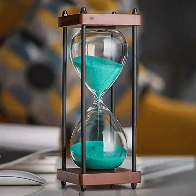 60-Minute Metal Hourglass Sand Timer
