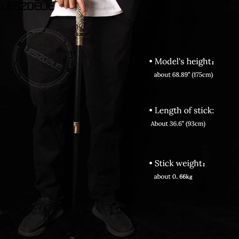 Stylish Bronze Eagle-Head Walking Stick