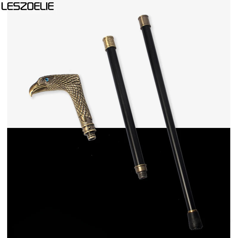 Stylish Bronze Eagle-Head Walking Stick