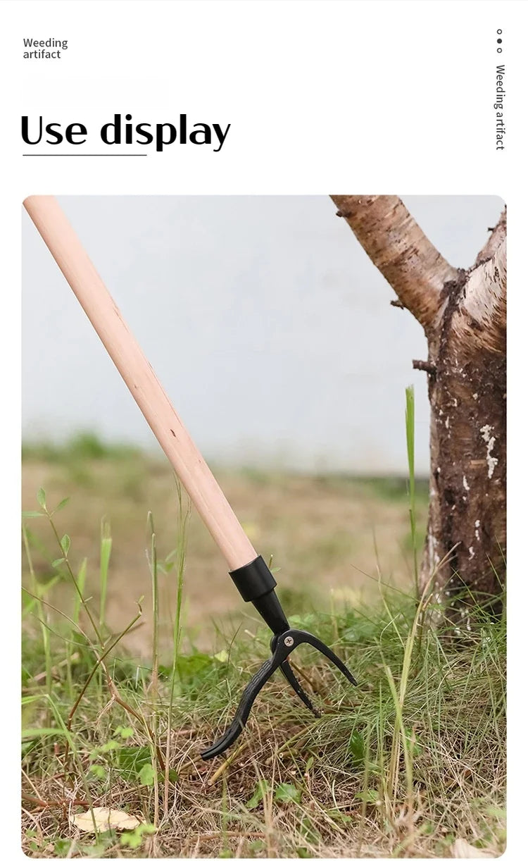 Portable Stand-Up Weed Puller Head Attachment