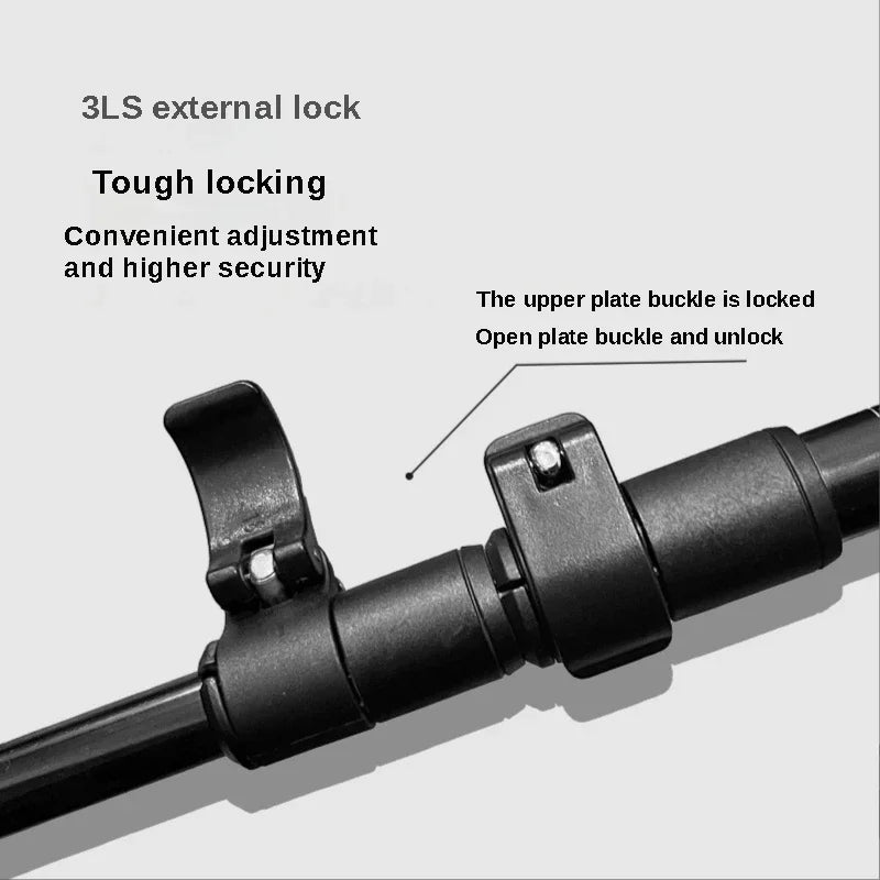 2PCS Ultralight Adjustable Trekking Poles with Quick Lock