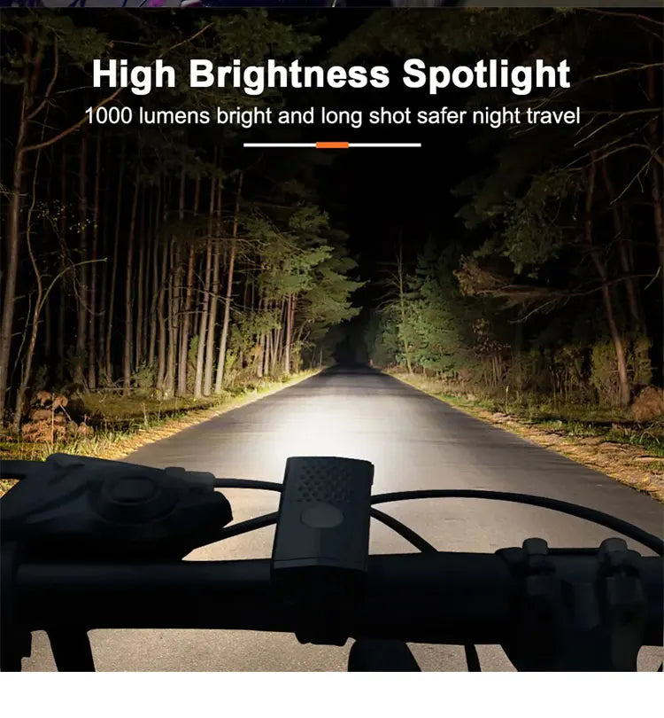 USB Rechargeable Front and Rear, Bike Light Set.