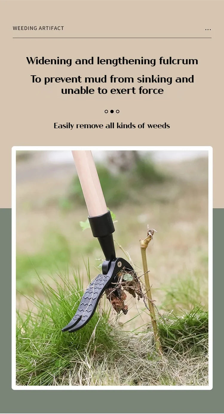 Portable Stand-Up Weed Puller Head Attachment