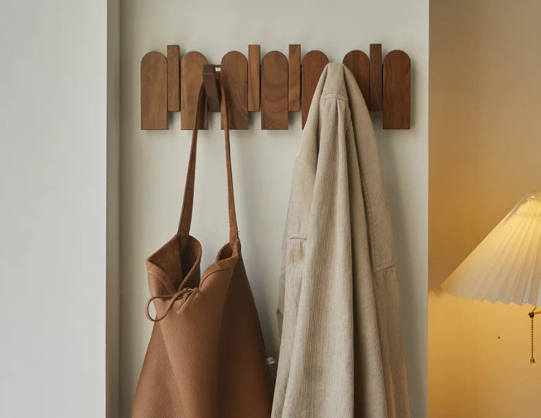 Solid Wood Piano Key Clothes/Coat/Hat Hook