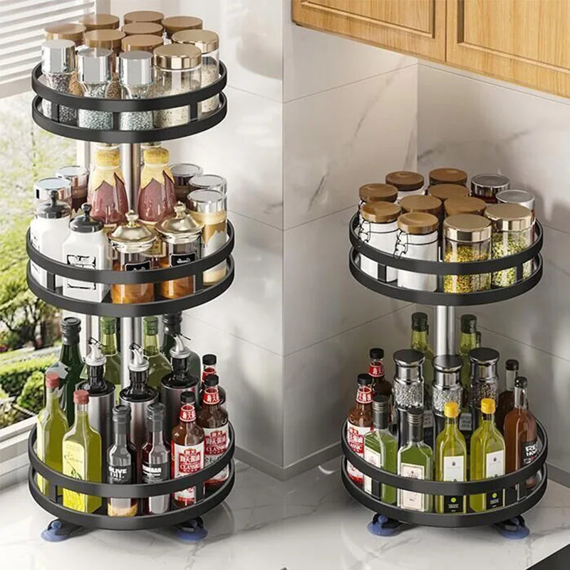 360°Rotating Spice Rack Organizer