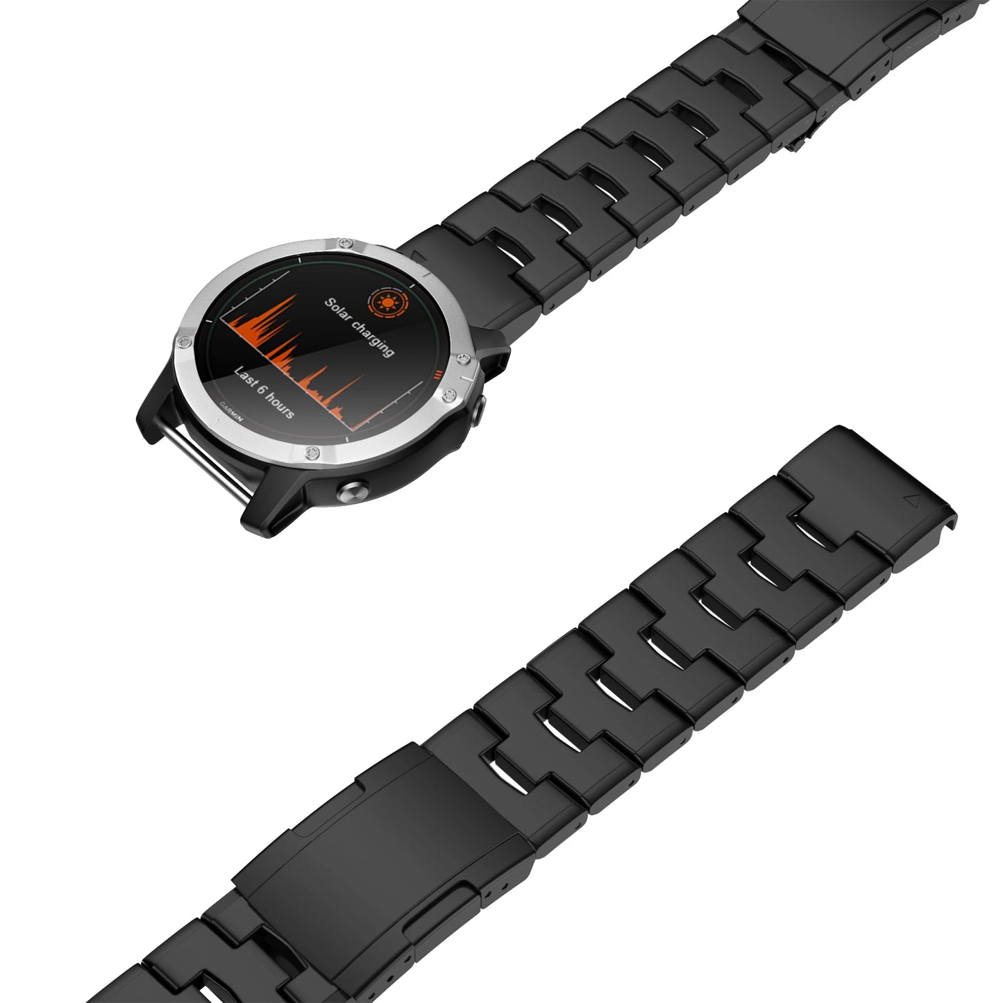 Garmin Quick Fit Titanium Metal Watch Band 22/26mm