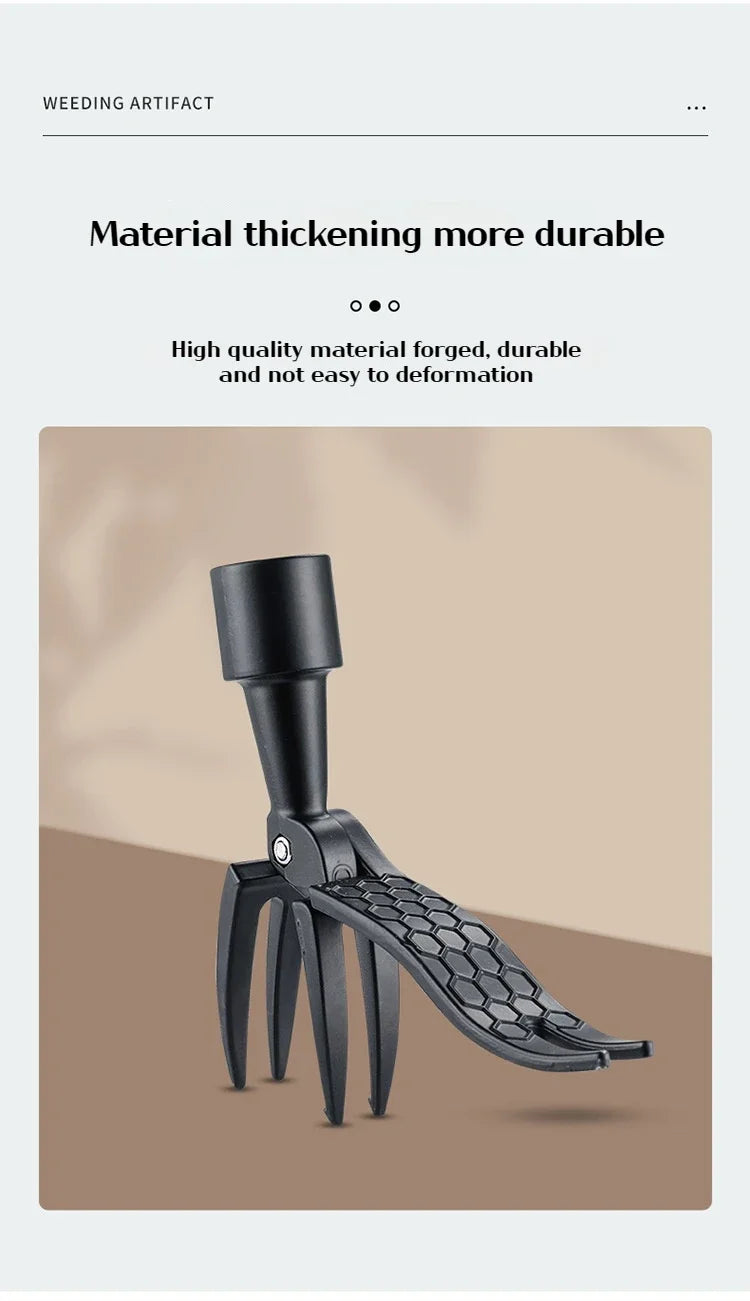Portable Stand-Up Weed Puller Head Attachment