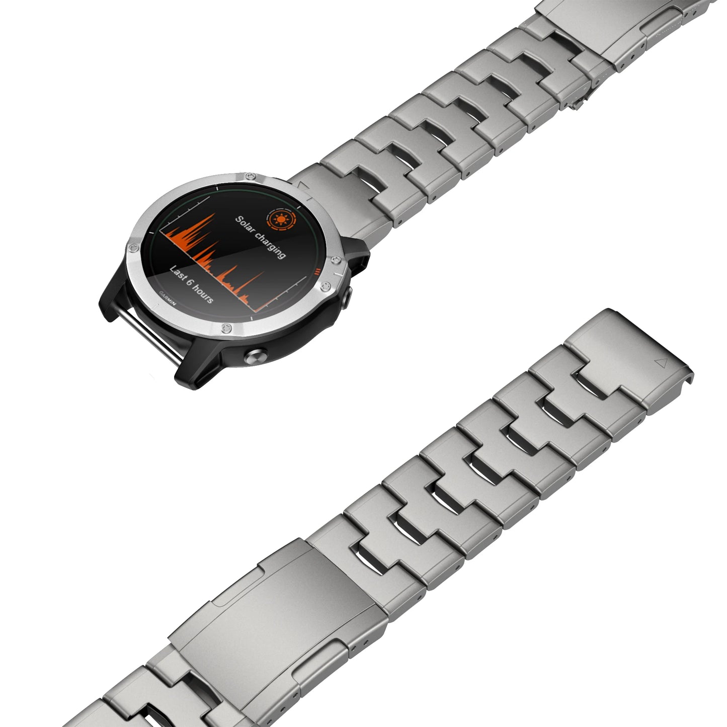 Garmin Quick Fit Titanium Metal Watch Band 22/26mm
