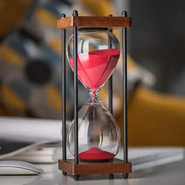 60-Minute Metal Hourglass Sand Timer