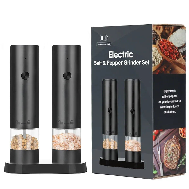 Adjustable Electric Salt & Pepper Grinder - USB Rechargeable