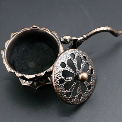 Retro Copper / Bronze, Incense Burner With Handle.