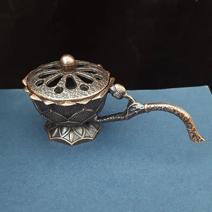 Retro Copper / Bronze, Incense Burner With Handle.