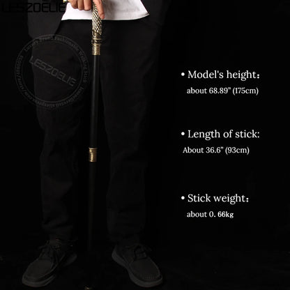 Stylish Bronze Eagle-Head Walking Stick