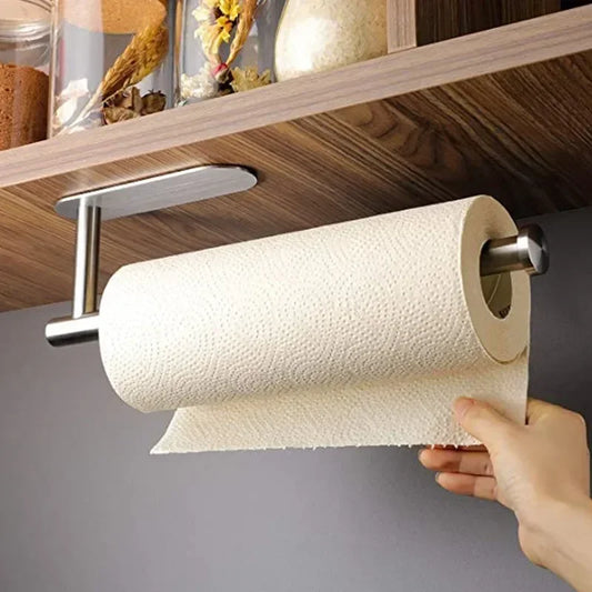 Self-Adhesive Stainless Steel Paper Towel Holder